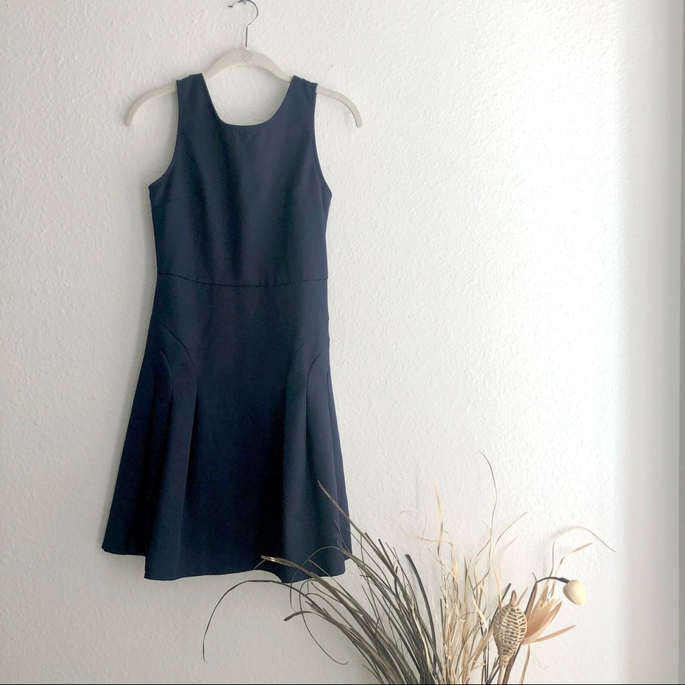 Navy a line ModCloth dress sleeveless small
